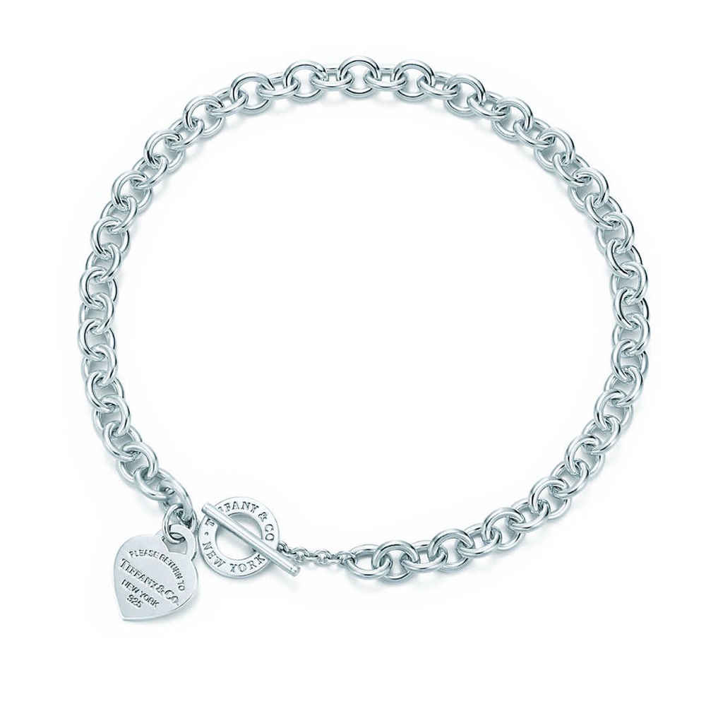 Tiffany Heart Tag Toggle Necklace